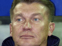 Главный тренер сборной Украины Олег Блохин. Фото с официального сайта УЕФА